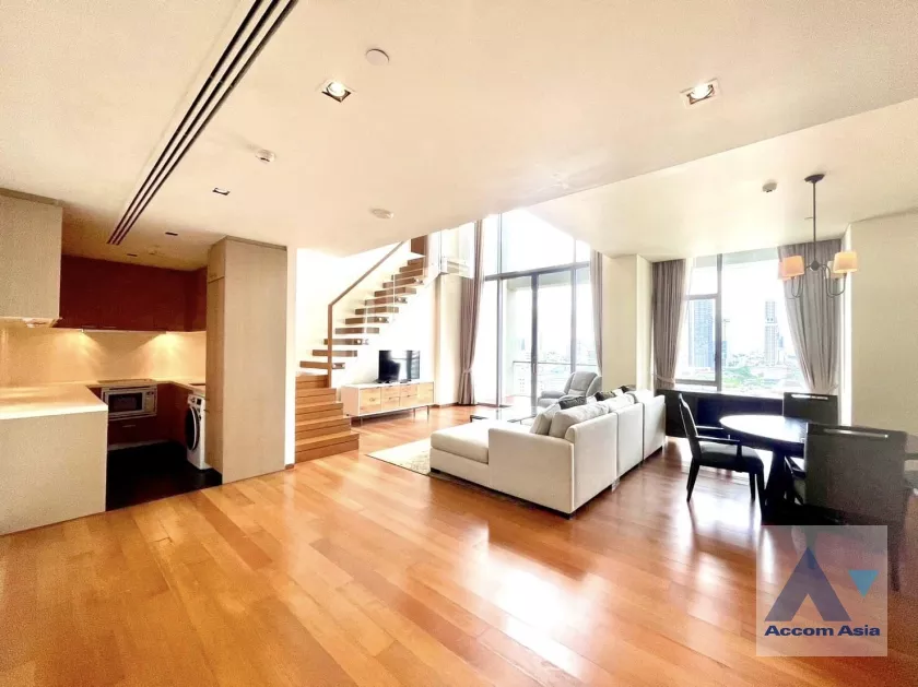 Duplex Condo |  The Sukhothai Residence Condominium  1 Bedroom for Rent MRT Lumphini in Sathorn Bangkok