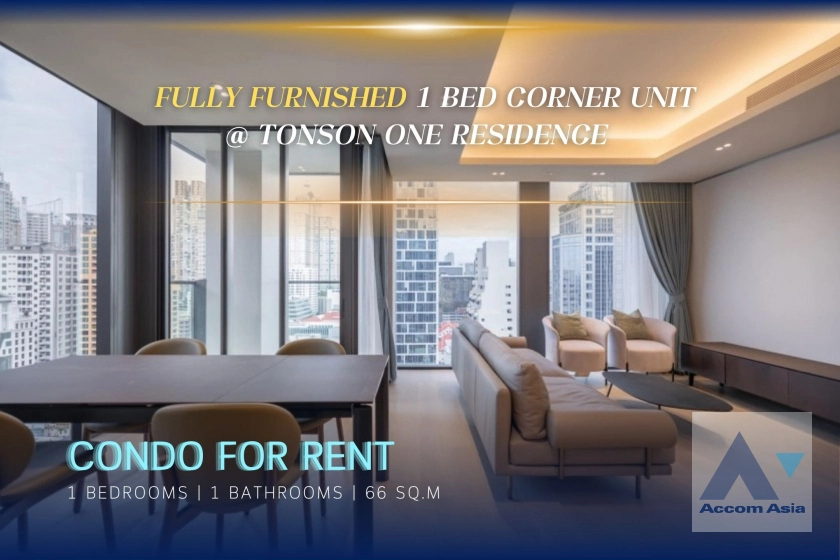  Tonson One Residence Condominium  1 Bedroom for Rent BTS Ploenchit in Ploenchit Bangkok