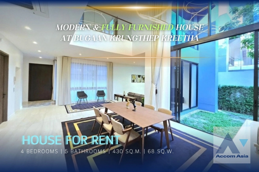 unitModern-designed House for Rent in Lat Phrao, Bangkok near ARL Hua Mak at Bugaan Krungthep Kreetha (AA37409)