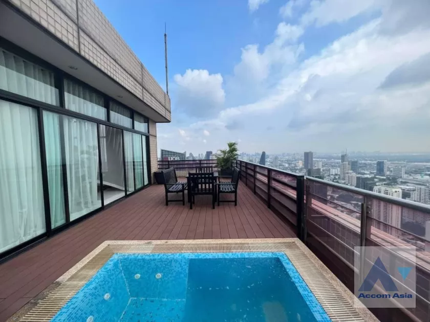 Huge Terrace, Private Swimming Pool, Penthouse |  Contemporary luxury living Apartment  3 Bedroom for Rent BTS Phrom Phong in Sukhumvit Bangkok