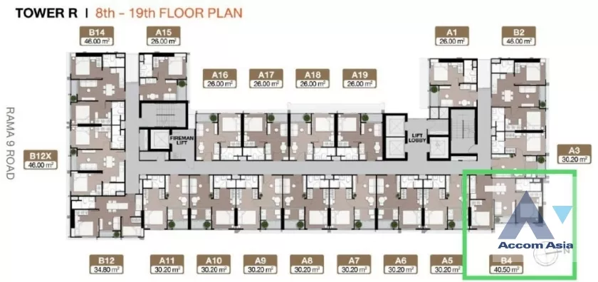 Corner Unit, Fully Furnished |  2 Bedrooms  Condominium For Sale in Ratchadapisek, Bangkok  (AA38814)