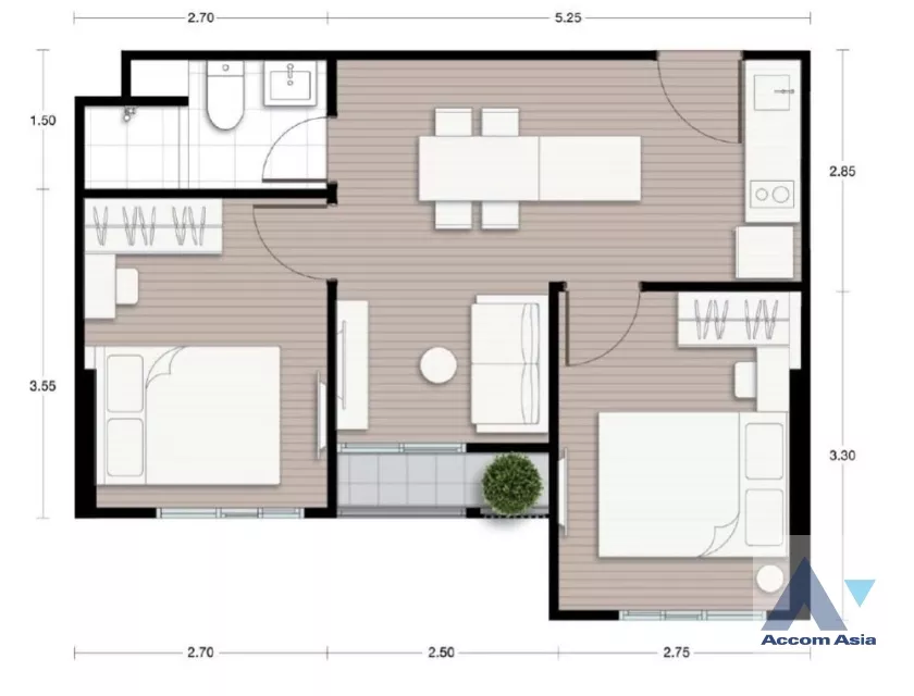  1  2 br Condominium For Sale in Ratchadaphisek ,Bangkok  at Nue District R9 AA38814