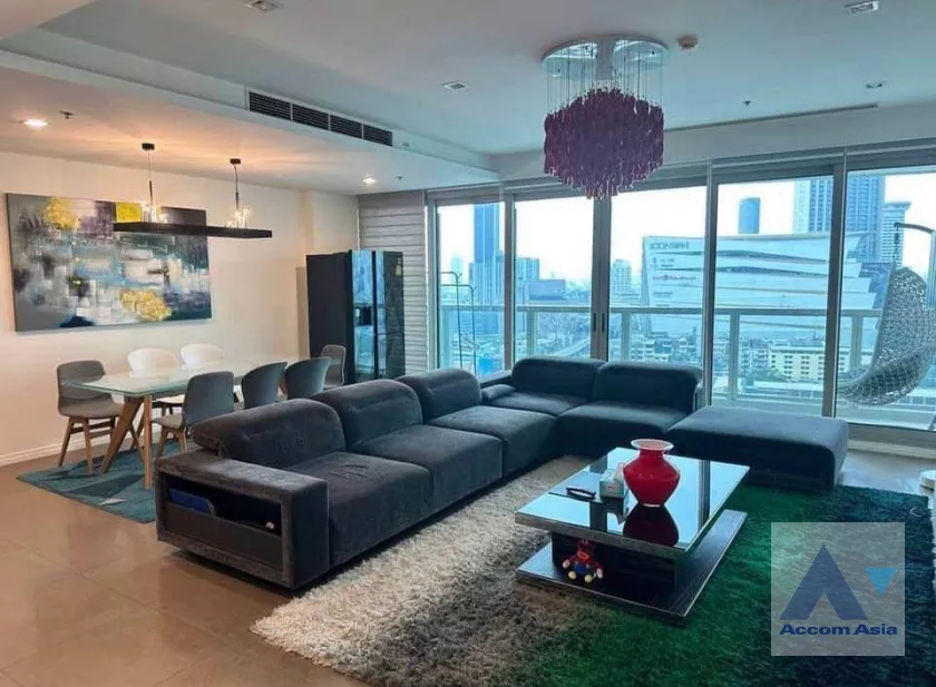 Fully Furnished |  3 Bedrooms  Condominium For Sale in Charoennakorn, Bangkok  near BTS Krung Thon Buri (AA39104)