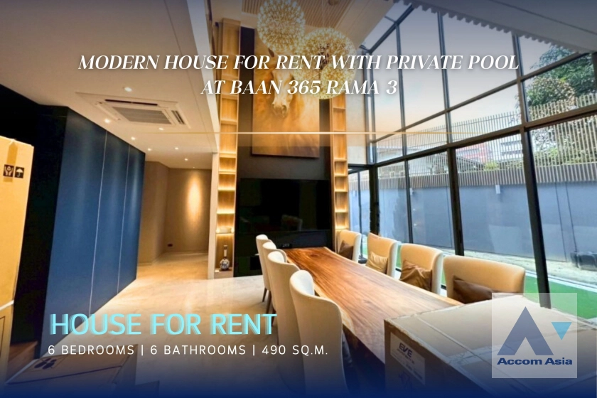 unitPrivate Swimming Pool | Luxury Modern City Home with Open Views at Baan 365 Rama 3 (AA39182)