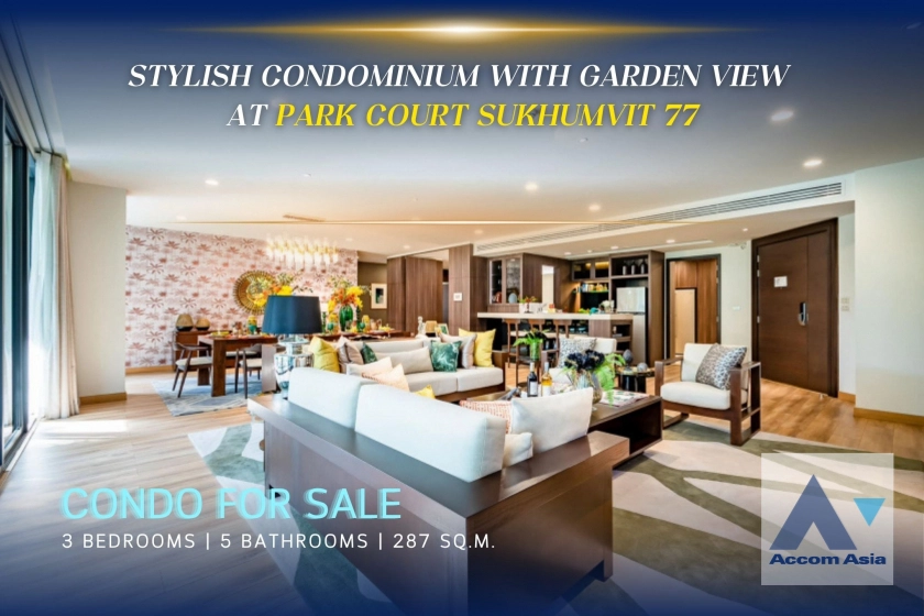 unitStylish condominium with garden view at Park Court Sukhumvit 77 (AA39561)