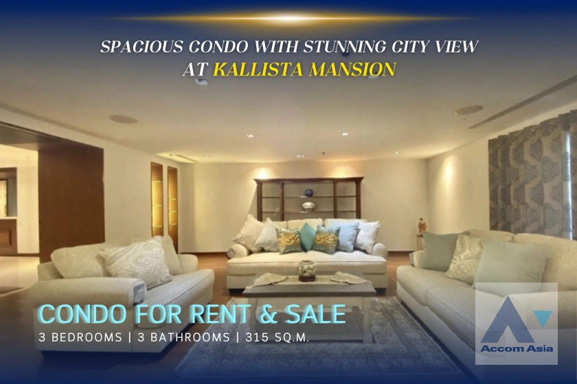 Kallista Mansion Condominium  3 Bedroom for Sale & Rent BTS Nana in Sukhumvit Bangkok