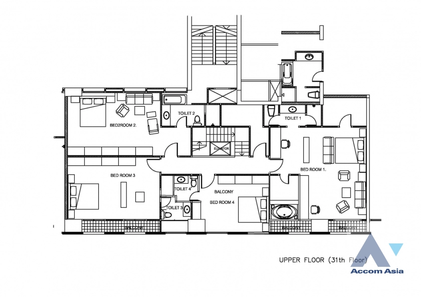8  6 br Condominium For Sale in Ratchadaphisek ,Bangkok  at Elephant Tower Condominium AA39765