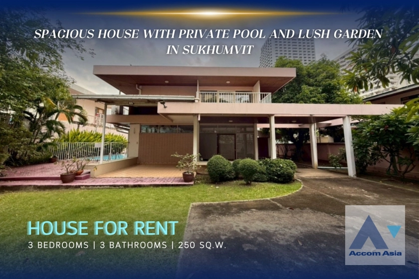  2  3 br House For Rent in Sukhumvit ,Bangkok BTS Nana 6000101