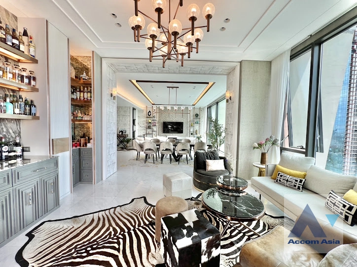5  4 br Condominium For Rent in Ploenchit ,Bangkok BTS Ratchadamri at The Residences at Sindhorn Kempinski Hotel Bangkok AA40271