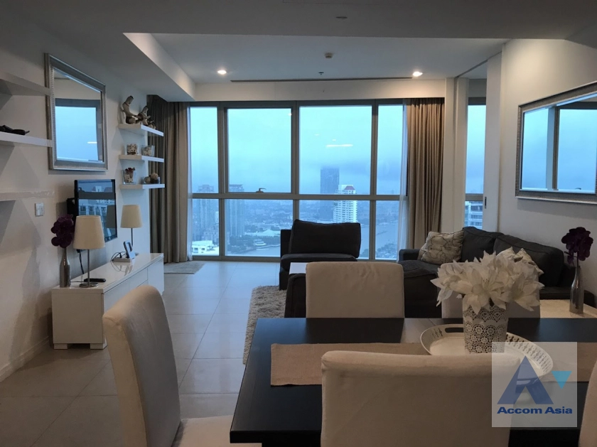  1  2 br Condominium For Rent in Charoen Nakhon ,Bangkok BTS Krung Thon Buri at The River Condominium AA40563