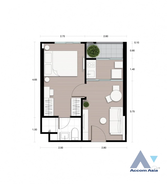 6  1 br Condominium For Sale in Ratchadaphisek ,Bangkok  at Nue District R9 AA40935