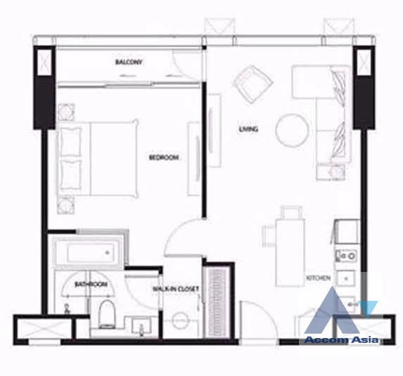 12  1 br Condominium for rent and sale in Sukhumvit ,Bangkok BTS Thong Lo at The Strand Thonglor AA41280