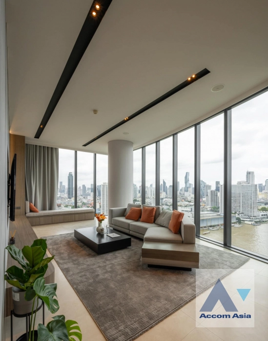 Fully Furnished |  Banyan Tree Residences Riverside Condominium  2 Bedroom for Rent BTS Krung Thon Buri in Charoennakhon Bangkok