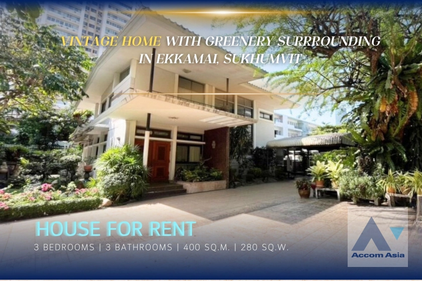  2  3 br House for rent and sale in Sukhumvit ,Bangkok BTS Ekkamai AA42371