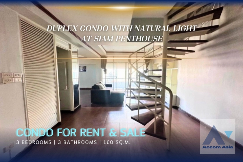 Duplex Condo | Siam Penthouse Condominium  3 Bedroom for Sale & Rent BTS Nana in Sukhumvit Bangkok