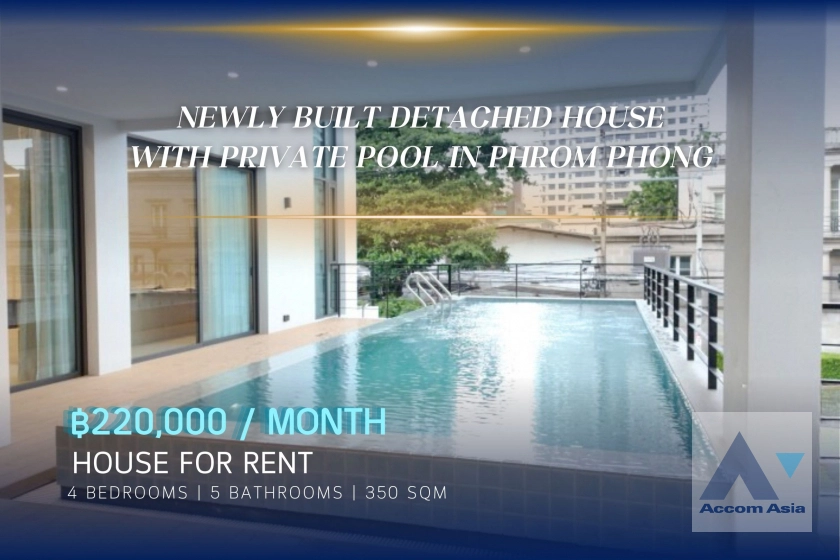 unitPrivate Swimming Pool |  4 Bedrooms  House For Rent & Sale in Sukhumvit, Bangkok  near BTS Thong Lo (AA42727)