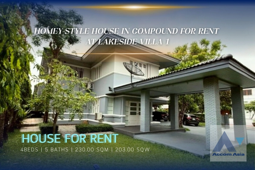  2  4 br House for rent and sale in Samutprakan ,Samutprakan BTS Bang Na at Lakeside Villa 1 AA43504