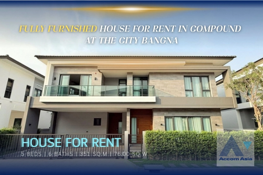  The City Bangna House  5 Bedroom for Rent BTS Bang Na in Samutprakan Samutprakan