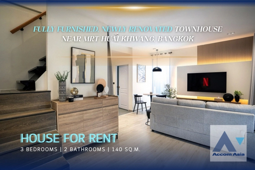 unitNewly renovated, Fully Furnished | Stylish house with calm ambiance in Ratchadaphisek (AA43839)