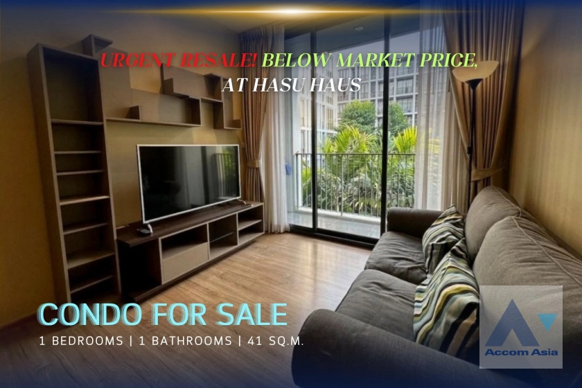 unitUrgent resale! Sale below cost, fully furnished condo ready to move in at Hasu haus (AA43859)