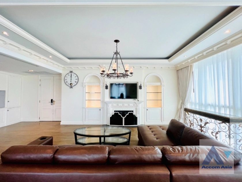 unitBig Balcony, Penthouse |  3 Bedrooms  Condominium For Rent in Rama 3, Bangkok  near BRT Wat Dan (AA43938)