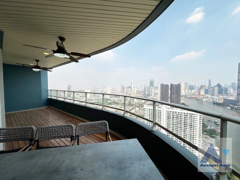 unitRiverside / River View, Big Balcony, Pet friendly |  4 Bedrooms  Condominium For Sale in Charoen Nakhon, Bangkok  near BTS Krung Thon Buri (AA44008)