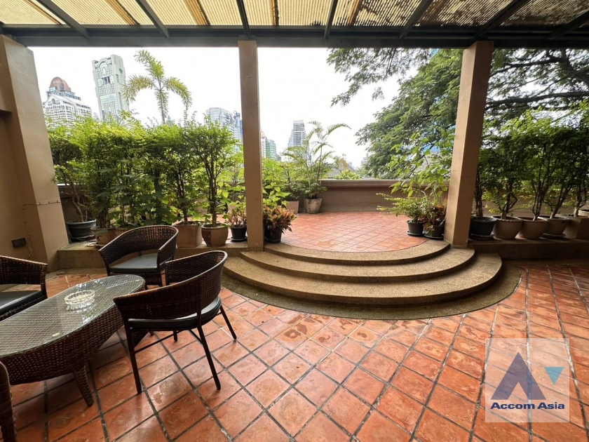 Huge Terrace, Duplex Condo |  A cozy apartment  Apartment  3 Bedroom for Rent MRT Lumphini in Sathorn Bangkok