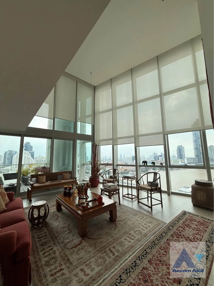 unitRiverside / River View, Big Balcony, Double High Ceiling, Duplex Condo |  4 Bedrooms  Condominium For Rent & Sale in Charoen Nakhon, Bangkok  near BTS Phrom Phong (AA44404)