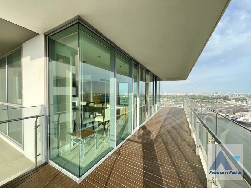 unitRiverside / River View, Fully Furnished, Big Balcony |  3 Bedrooms  Condominium For Rent & Sale in Rama 3, Bangkok  near BRT Wat Dan (AA45229)