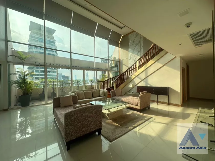 Big Balcony, Double High Ceiling, Duplex Condo, Penthouse, Pet friendly |  4 Bedrooms  Apartment For Rent in Sukhumvit, Bangkok  near BTS Phrom Phong (19242)