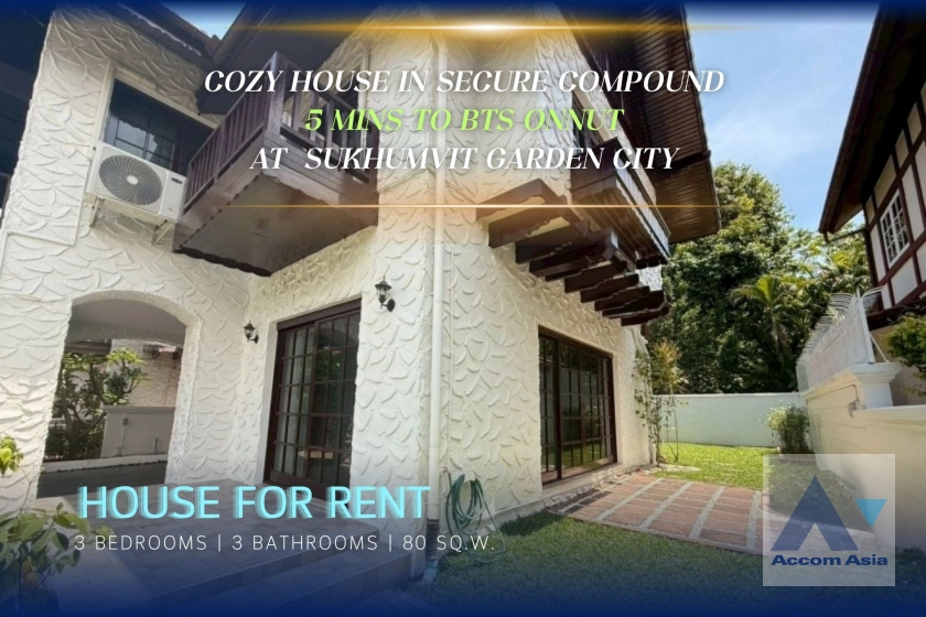 unit Family home with Tudor charm in peaceful compound near BTS Onnut (99870)